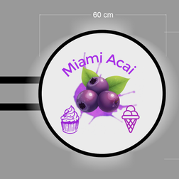 MIAMI ACAI | ILLUMINATED BLADE  SIGN