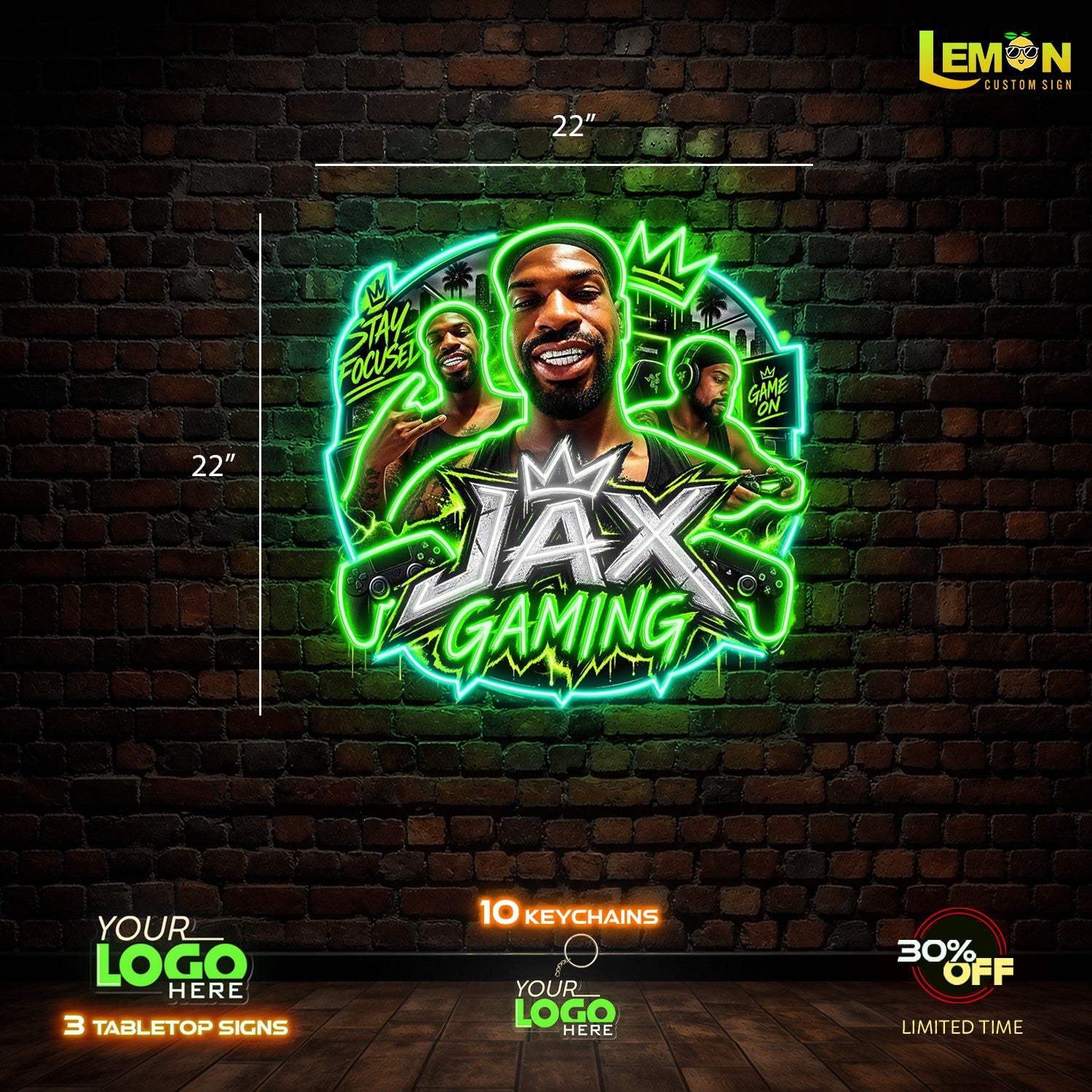 JAX GAMING | LED NEON SIGN