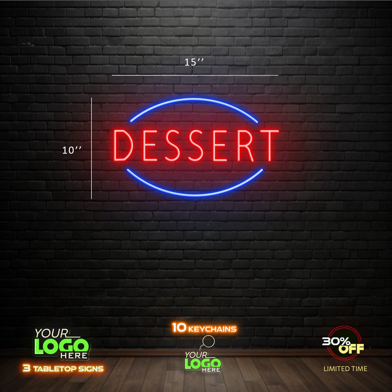 Trejo's diner; Dessert | LED NEON SIGNS (2 SIGNS)