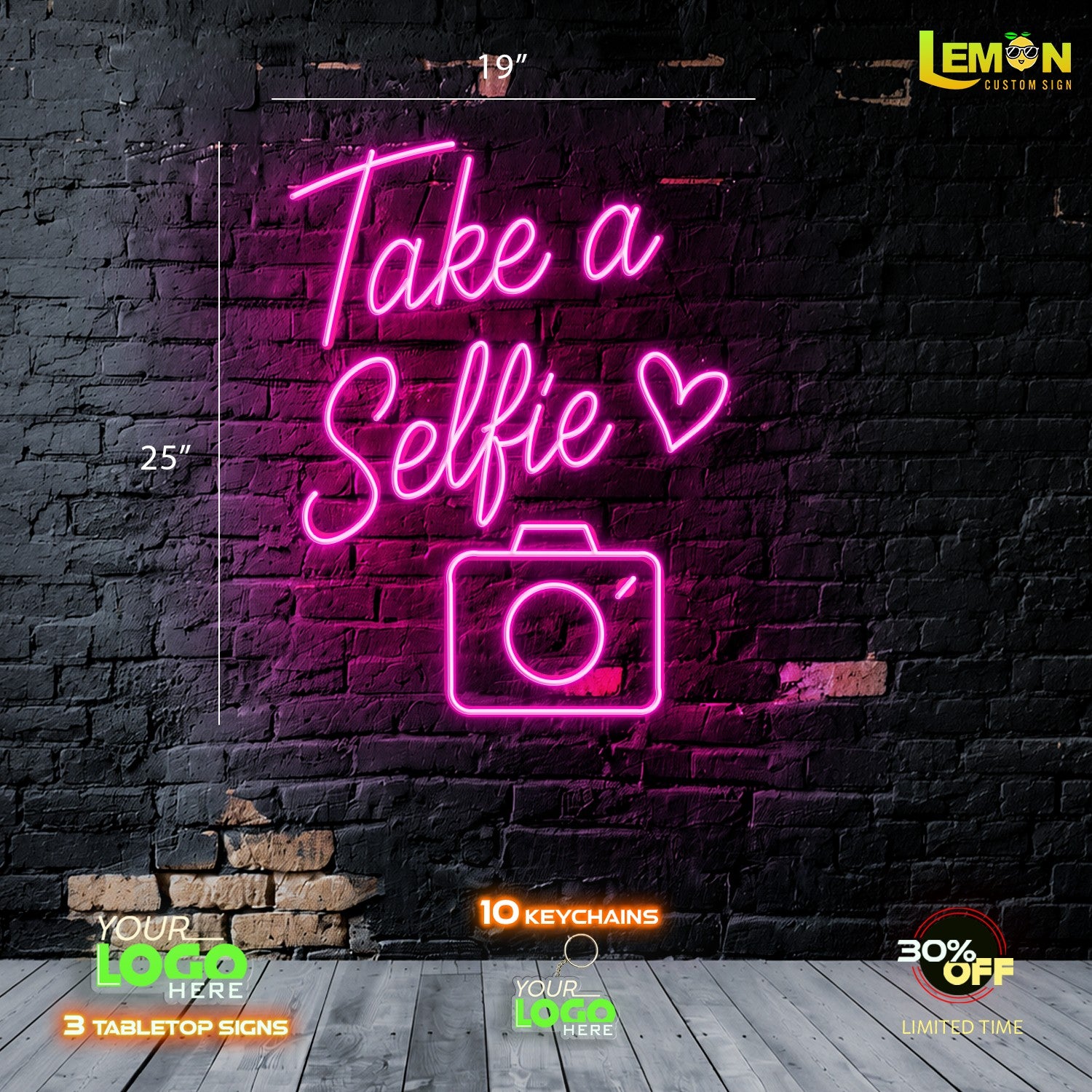 Take A Selfie and Frescas Naturates Deliciosas | LED NEON SIGN ( 2 SIGNS)