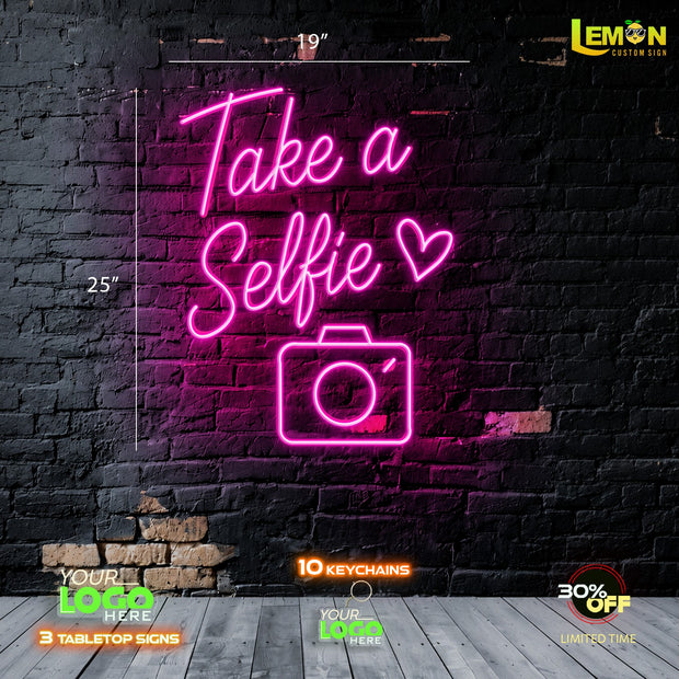 Take A Selfie and Frescas Naturates Deliciosas | LED NEON SIGN ( 2 SIGNS)