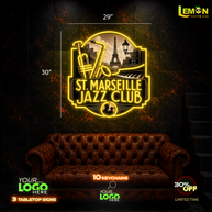 ST MARSEILLE JAZZ CLUB | LED NEON SIGN OUTDOOR