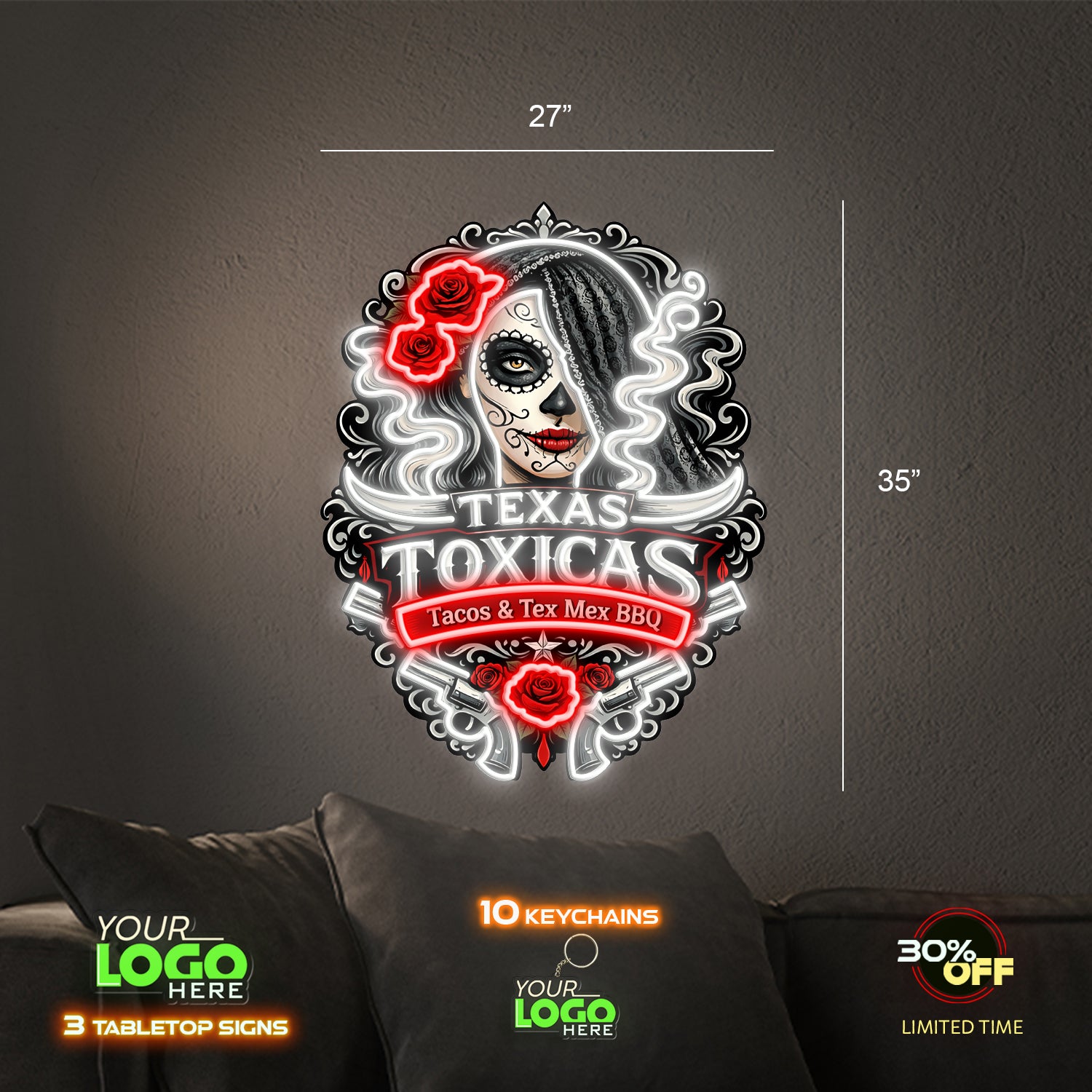 TEXAS TOXICAS | LED NEON SIGN