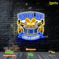 S.Y.O. and Drumline Legs & shrimp I LED NEON SIGN (2 SIGNS)