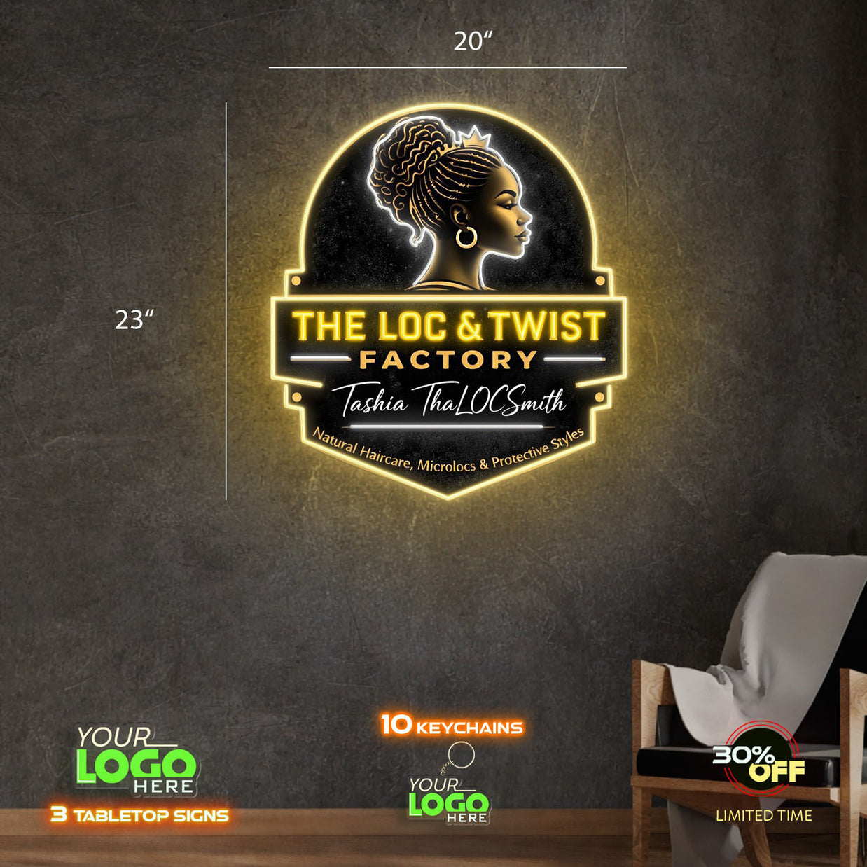 THE LOC & TWIST FACTORY | LED NEON SIGN