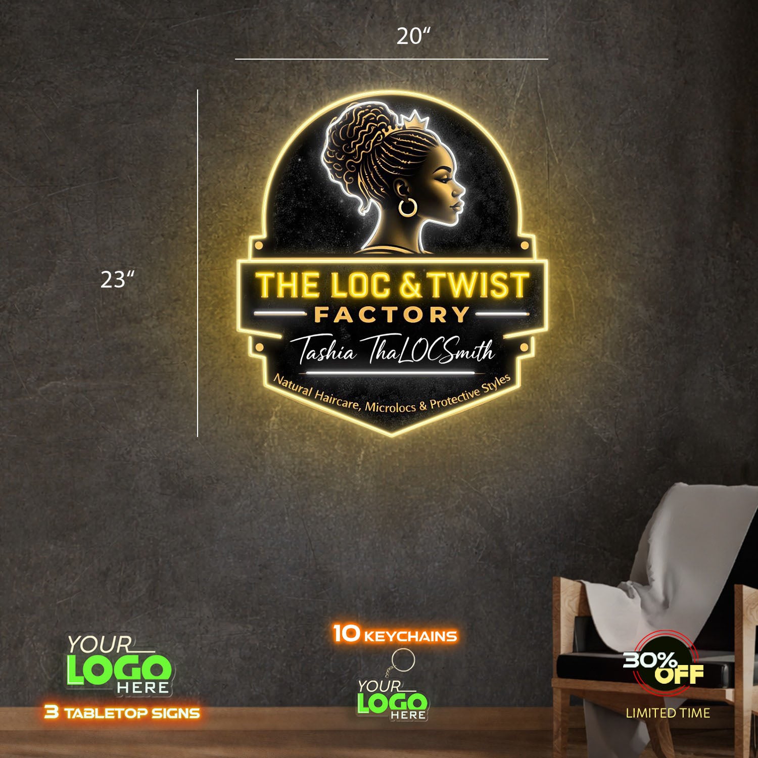THE LOC & TWIST FACTORY | LED NEON SIGN