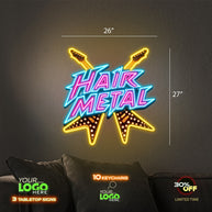 HAIR METAL  | LED NEON SIGN