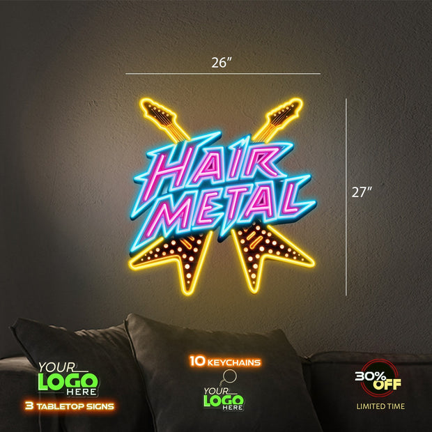 HAIR METAL  | LED NEON SIGN
