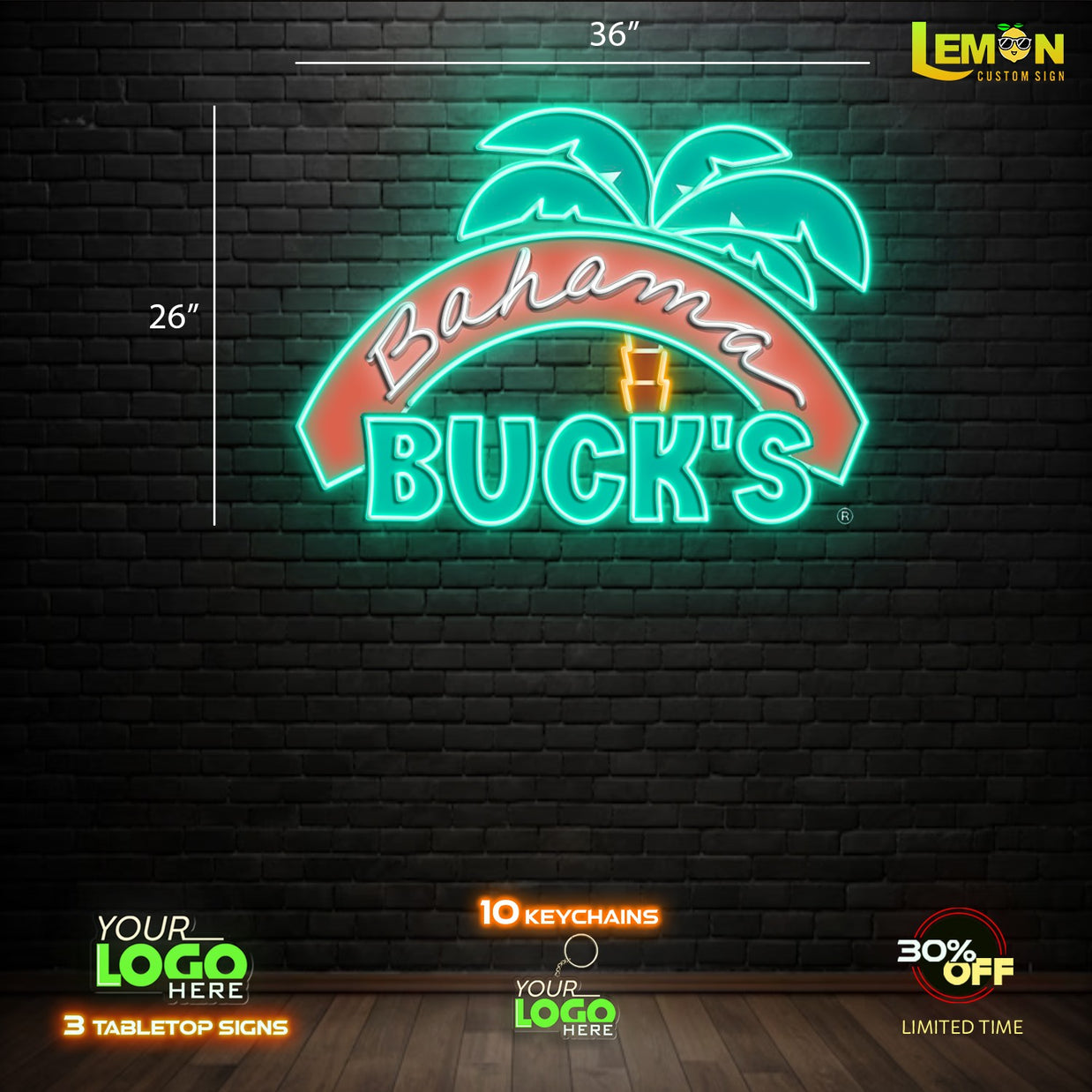 BAHAMA BUCK'S| LED NEON SIGN