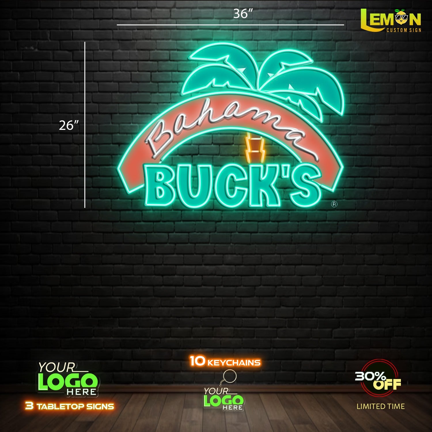 BAHAMA BUCK'S| LED NEON SIGN