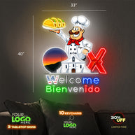 Welcome Bienvenido  | LED NEON SIGN
