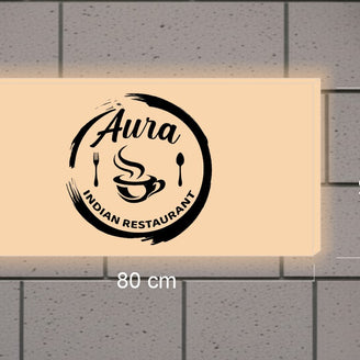AURA INDIAN RESTAURANT LIGHT BOX SIGN