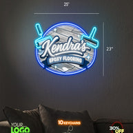 Kendra’s  Epoxy Flooring Sign And Kendra’s Remediation Sign And Big Daddy’s Boom Boom Room Sign| LED NEON SIGN ( 3 SIGNS)