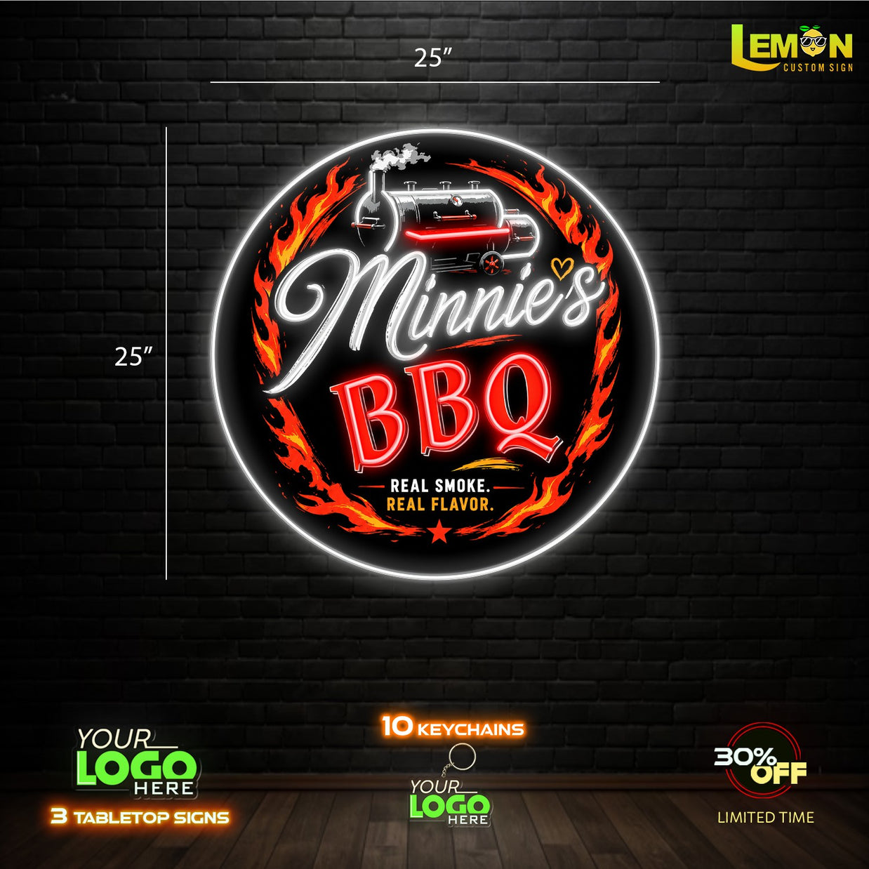 Minnie's BBQ | LED NEON SIGN