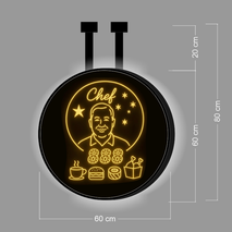 CHEF 888 | ILLUMINATED BLADE SIGN