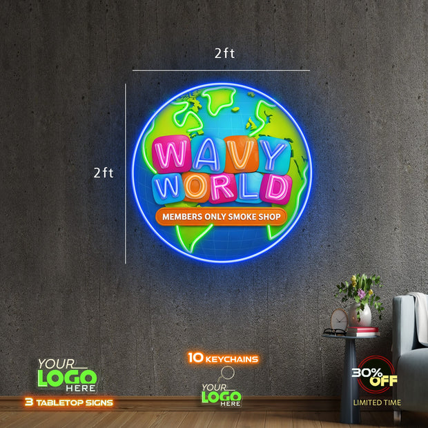 WAVY WORLD | LED NEON SIGN