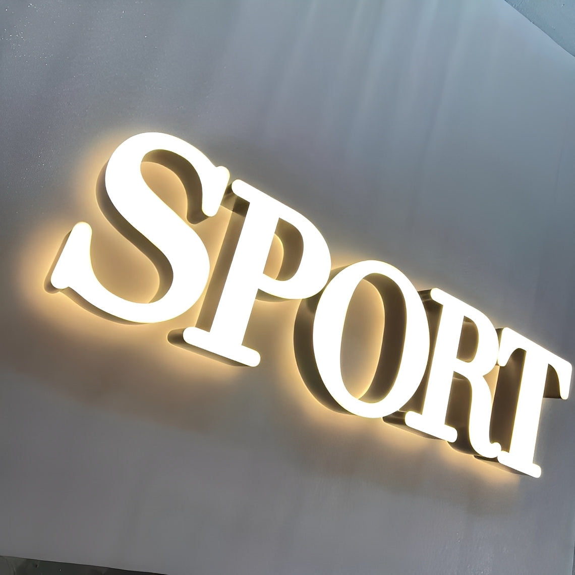 Illuminated Face-lit Sign