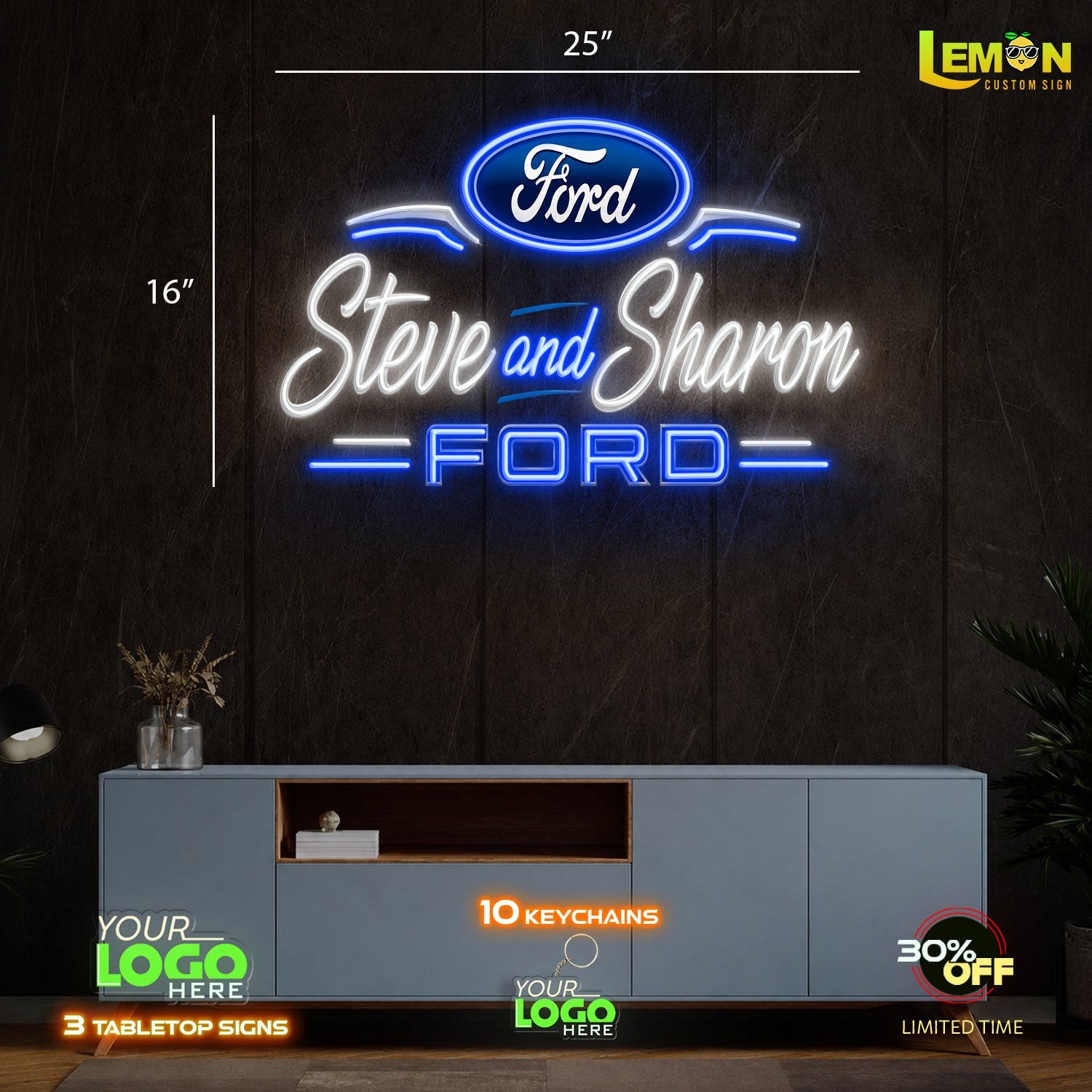 Steve and Sharon | LED NEON SIGN OUTDOOR