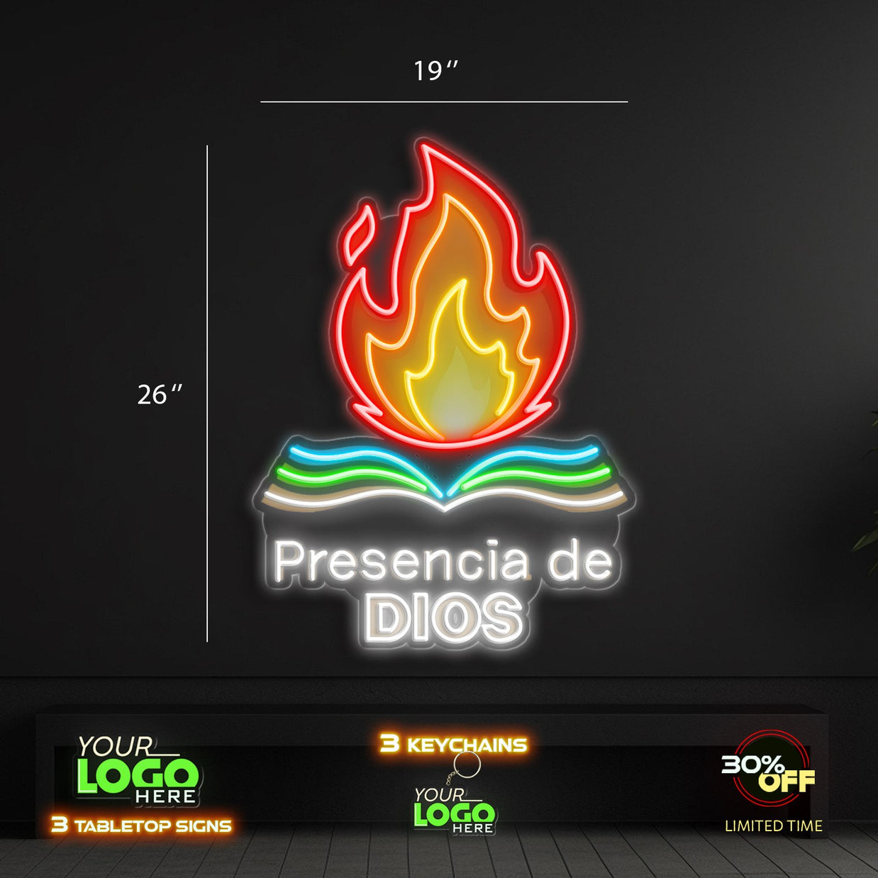 REVIVAL YOUTH AND PRESENCIA DE DIOS  | LED NEON SIGN (2 SIGNS)