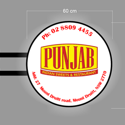 PUNJAB| ILLUMINATED BLADE  SIGN