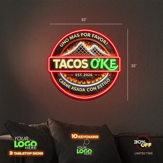 TACO O'KE| LED NEON SIGN