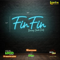 FIN FIN COFFEE; FIN FIN  | LED NEON SIGN (2 SIGNS)