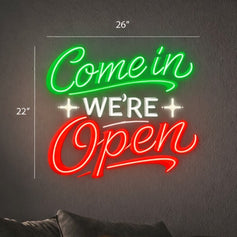 King's Pizza And OPEN sign | LED NEON SIGN ( 2 SIGNS)