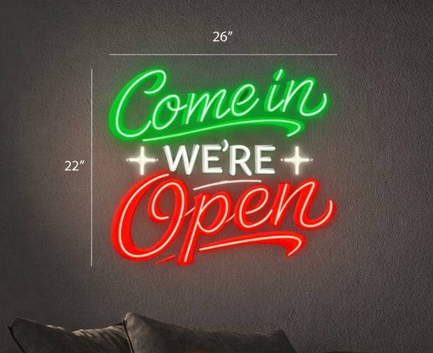King's Pizza And OPEN sign | LED NEON SIGN ( 2 SIGNS)