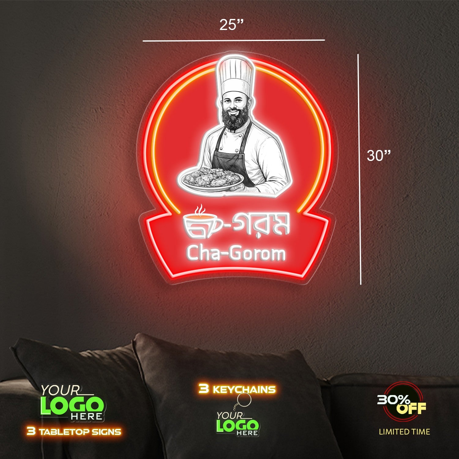 Cha Gorom | LED NEON SIGN