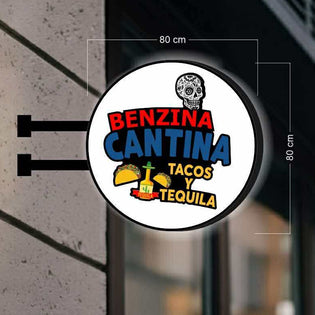 Benzina Cantina | ILLUMINATED BLADE SIGN