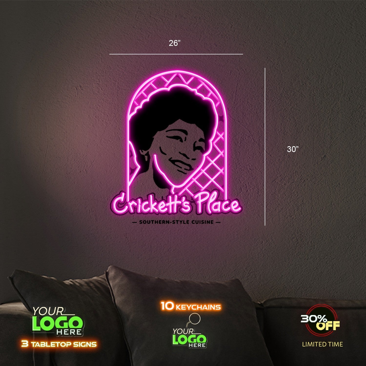 Crickett's Place | LED NEON SIGN