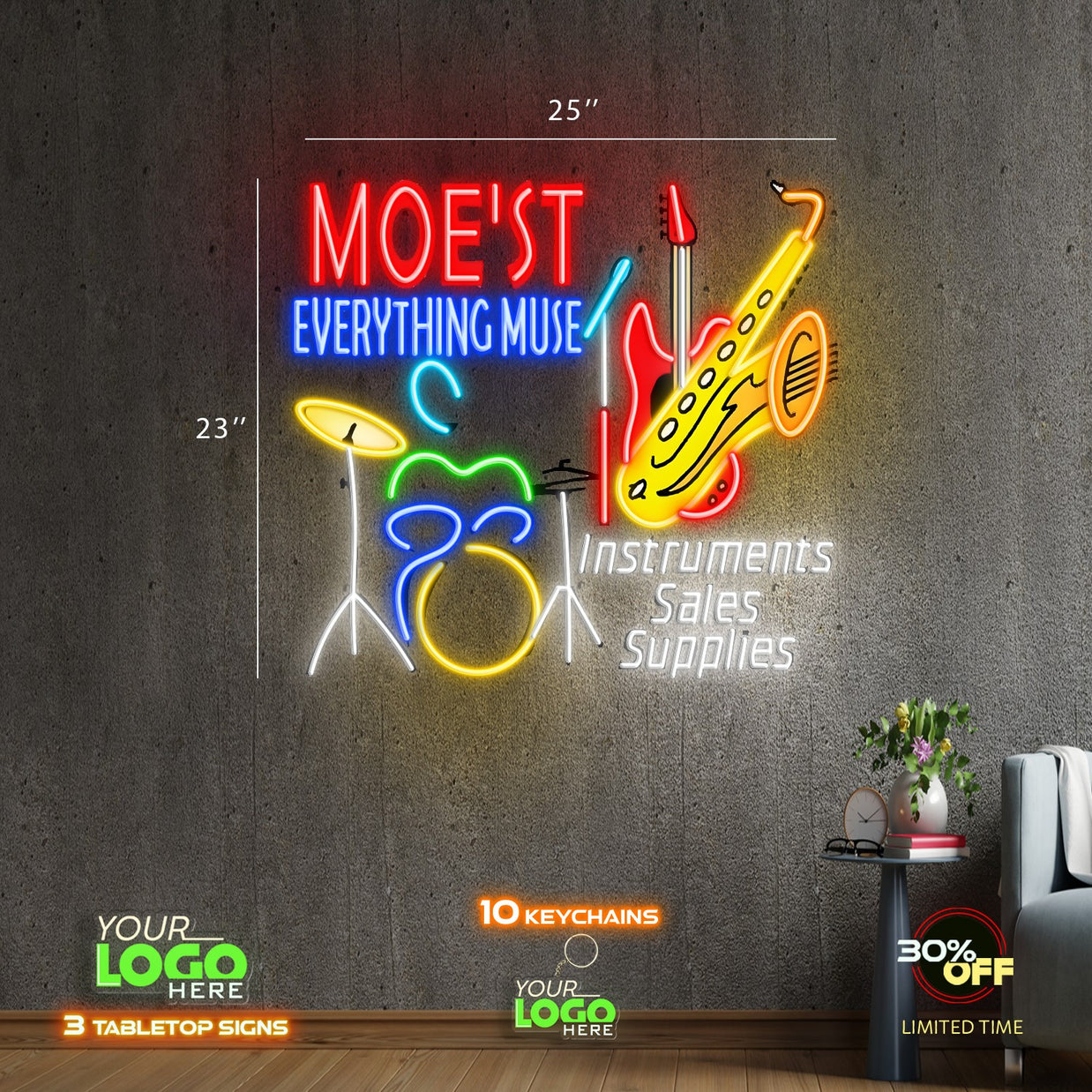 MOE'ST EVERYTHING MUSE | LED NEON SIGN