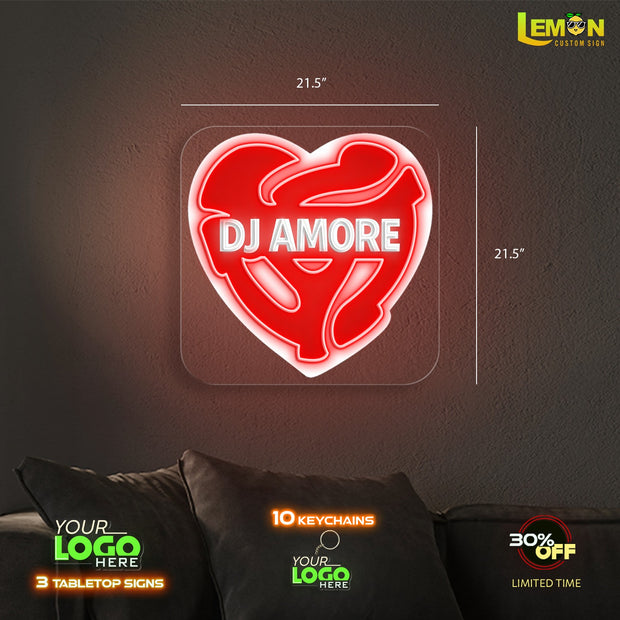 DJ AMORE | LED NEON SIGN