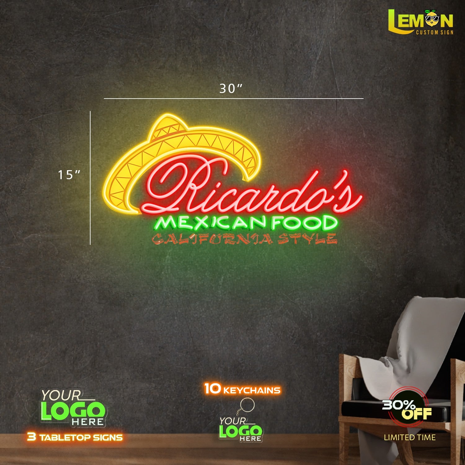 Ricardo's | LED NEON SIGN