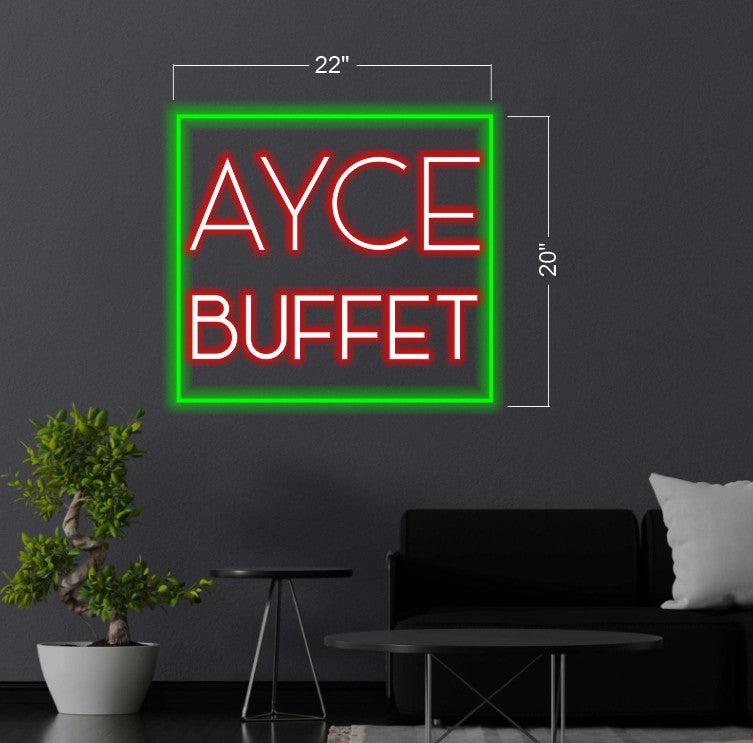AYCE BUFFET | LED NEON SIGN