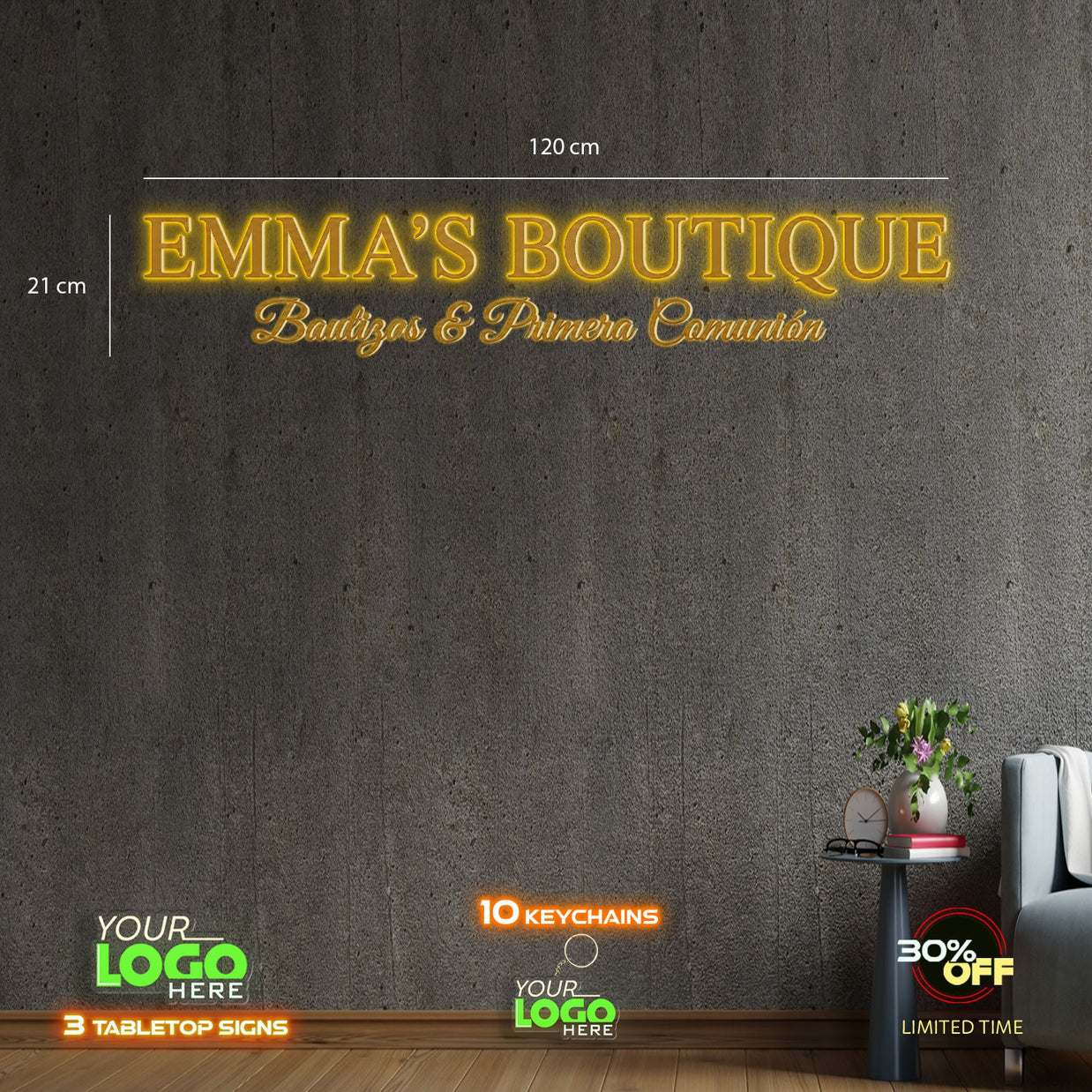 EMMA'S BOUTIQUE | STAINLESS STEEL SIGN