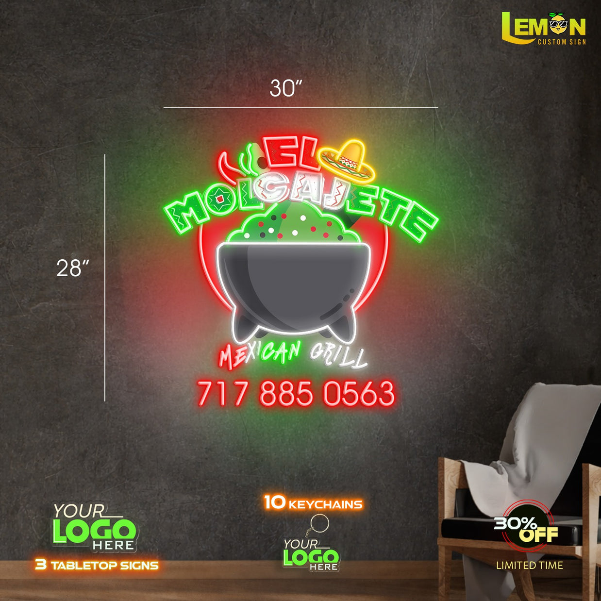 EL molcajete | LED NEON SIGN