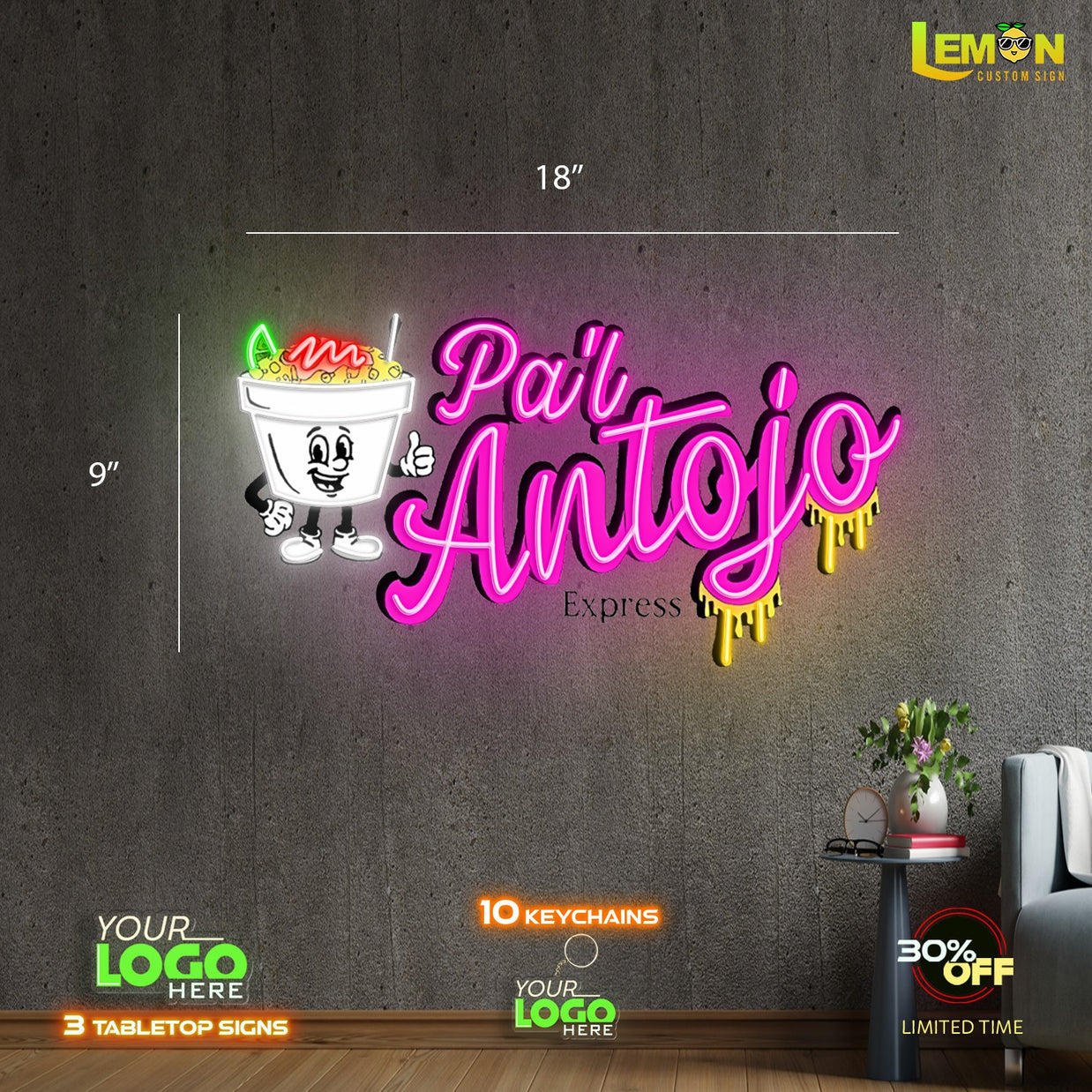 Pa'l Antojo | LED NEON SIGN (OUTDOOR)