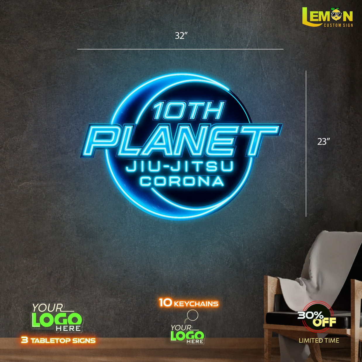 10 TH PLANET | LED NEON SIGN