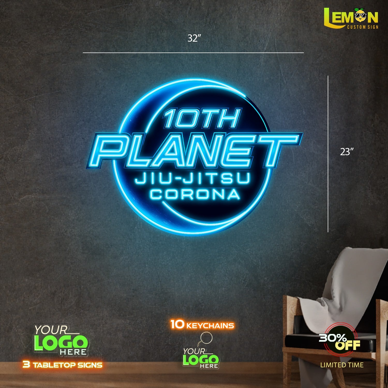 10 TH PLANET | LED NEON SIGN