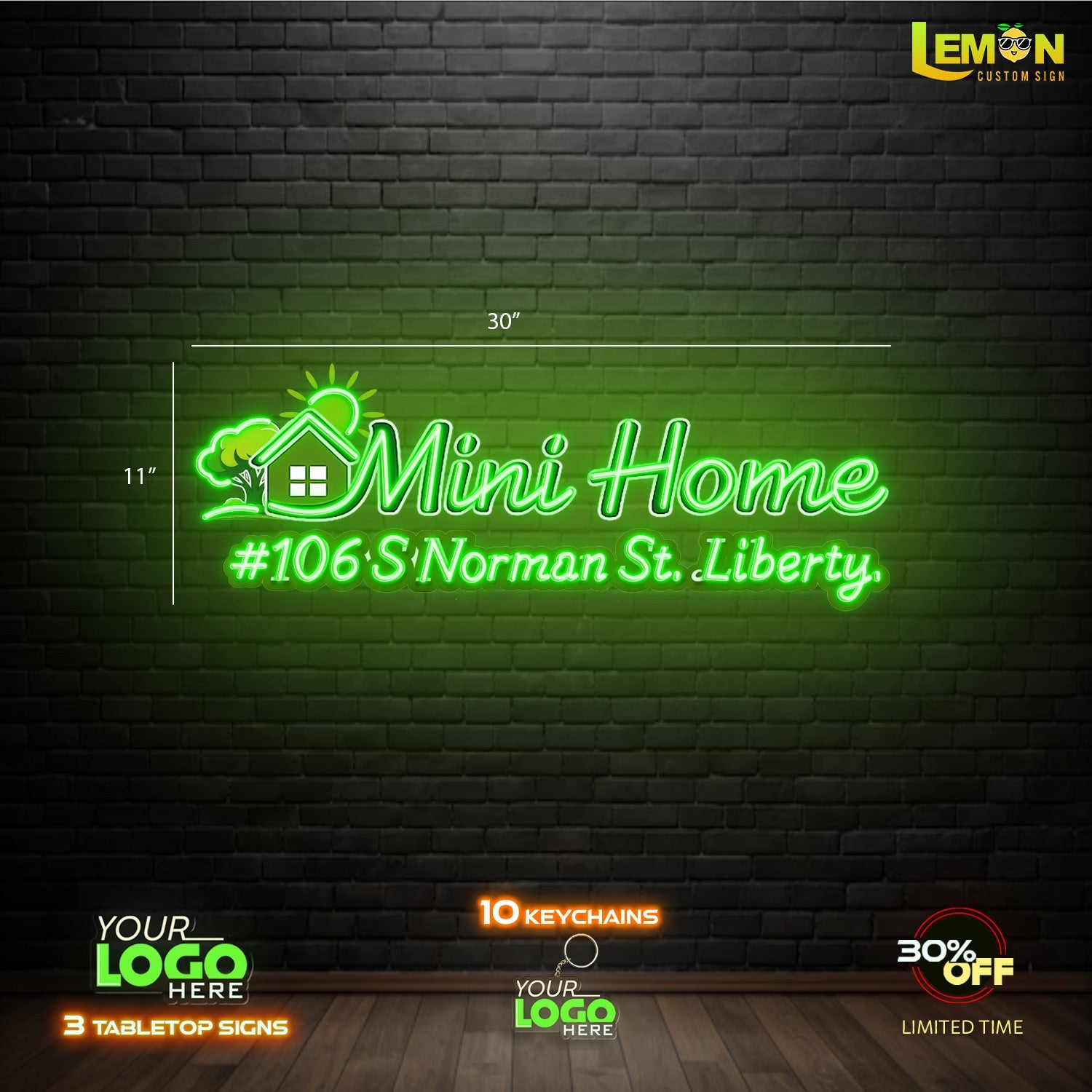 Mini Home | LED NEON SIGN (OUTDOOR)