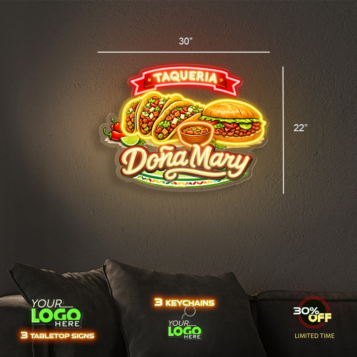 Taqueria Dona Mary | LED NEON SIGN