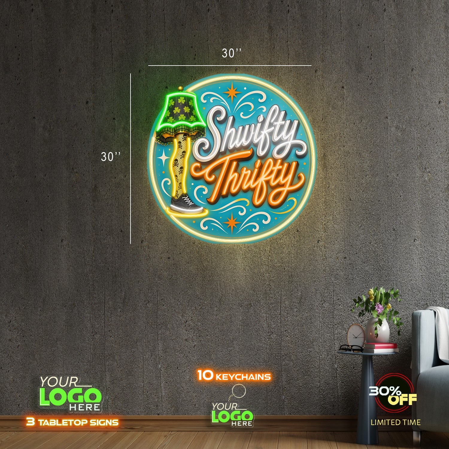 SHWIFTY THRIFTY | LED NEON SIGN