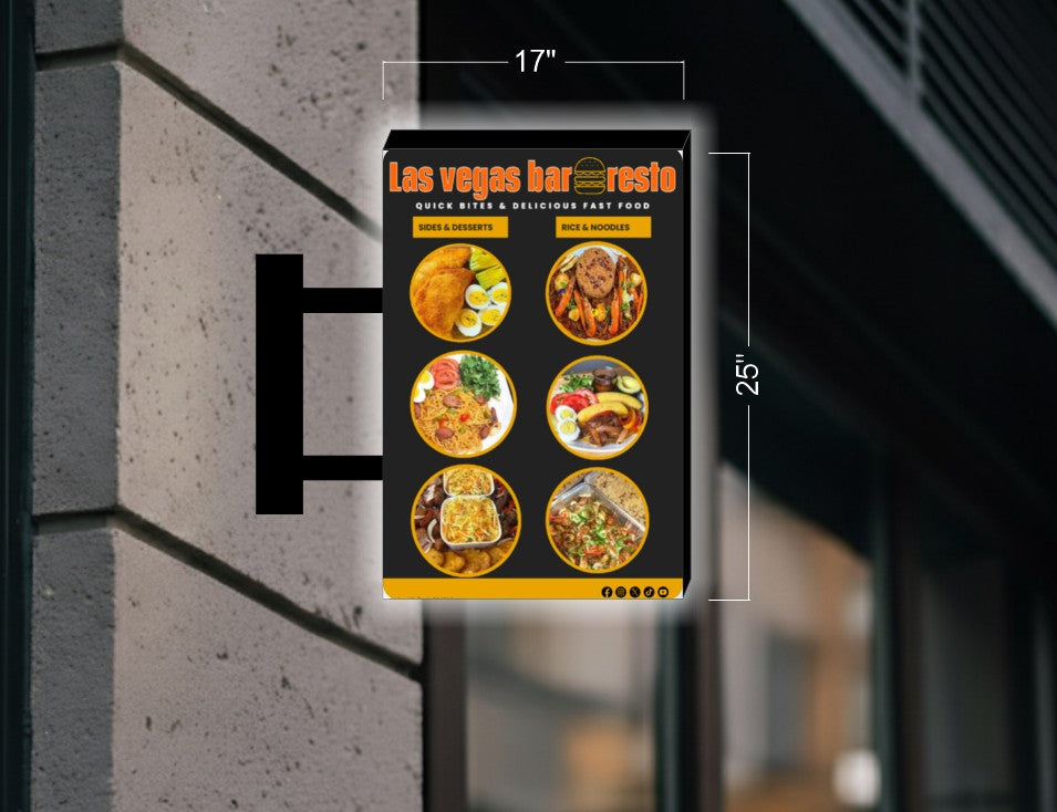 Las Vegas Bar Resto | Illuminated Blade Sign