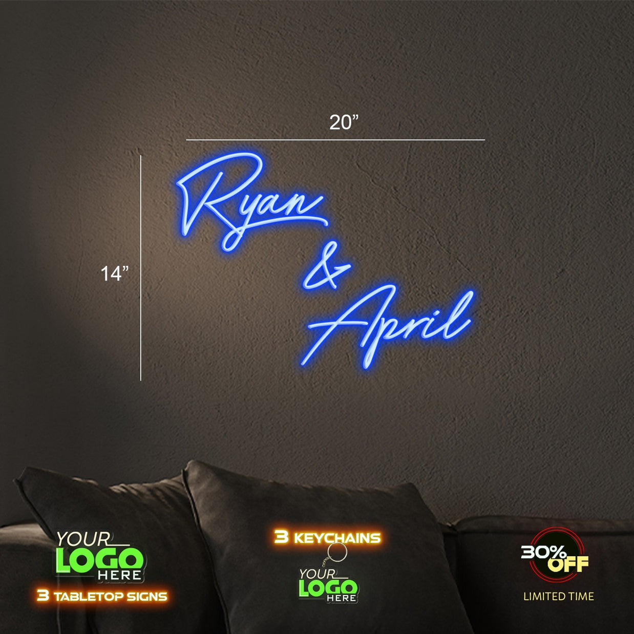 Ryan & April; Dukes Dynasty!; Scorpio's | LED NEON SIGN (3 SIGNS)