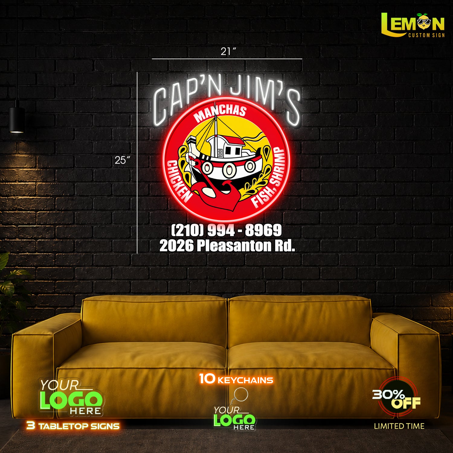 CAP'N JIM'S | LED NEON SIGN (Waterproof)