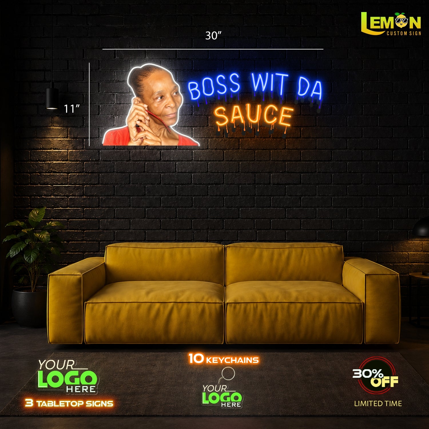 BOSS WIT DA SAUCE | LED NEON SIGN OUTDOOR