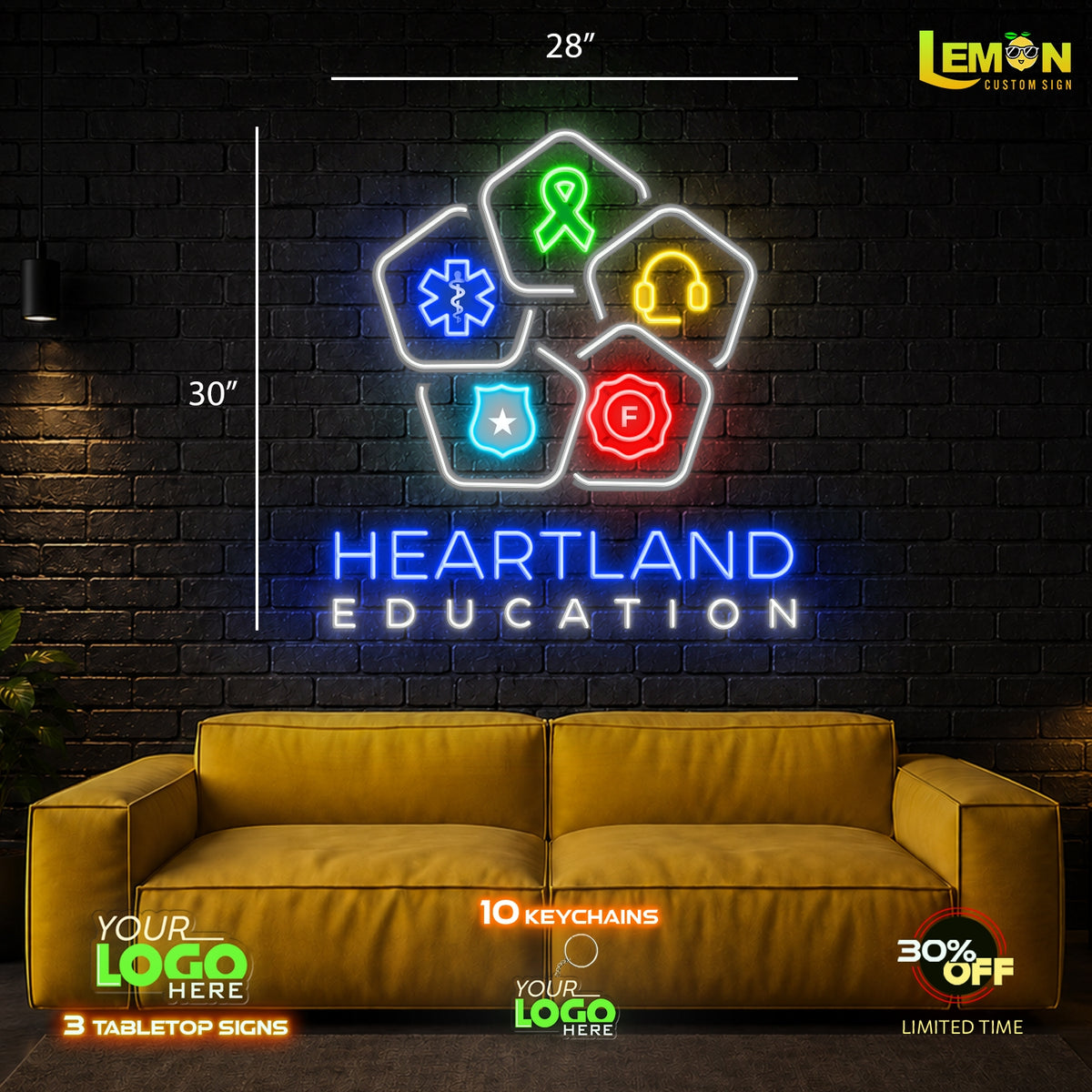 HEARTLAND EDUCATION additional fees - Led Neon Sign