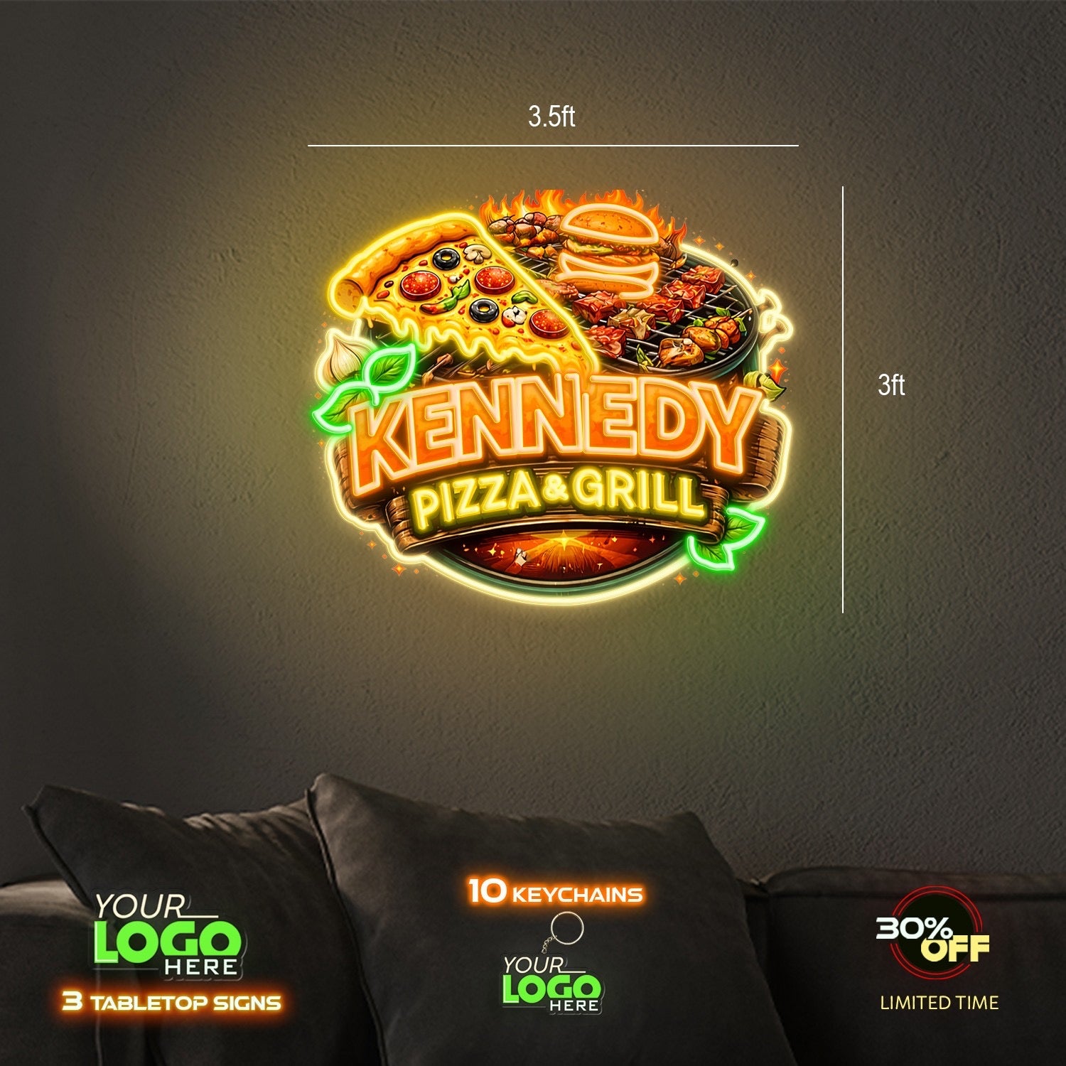 KENNEDY LOGO| LED NEON SIGN