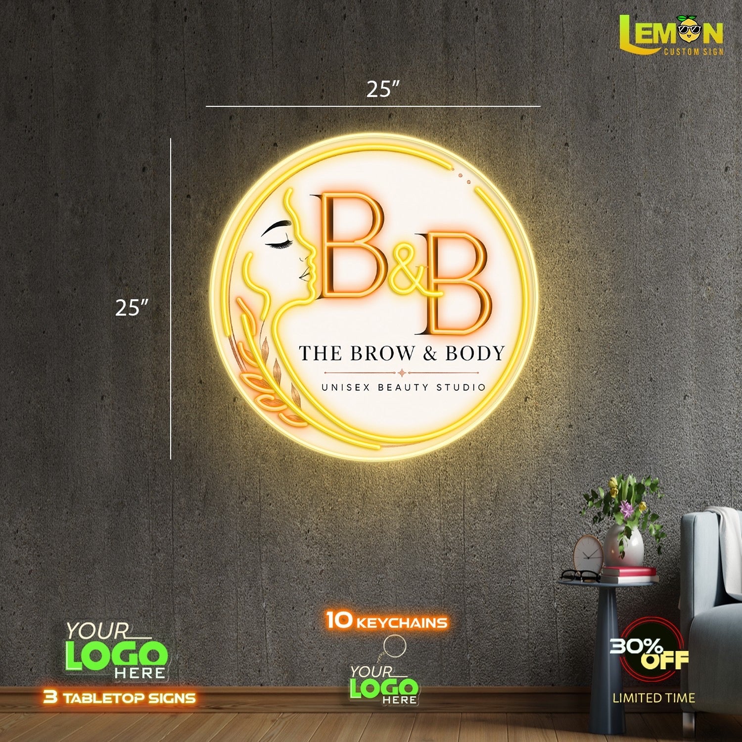 The BROW AND BODY| LED NEON SIGN